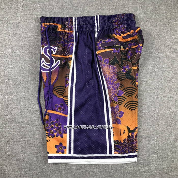 Pantalone Los Angeles Lakers Mitchell & Ness Just Don Lunar New Year Amarillo